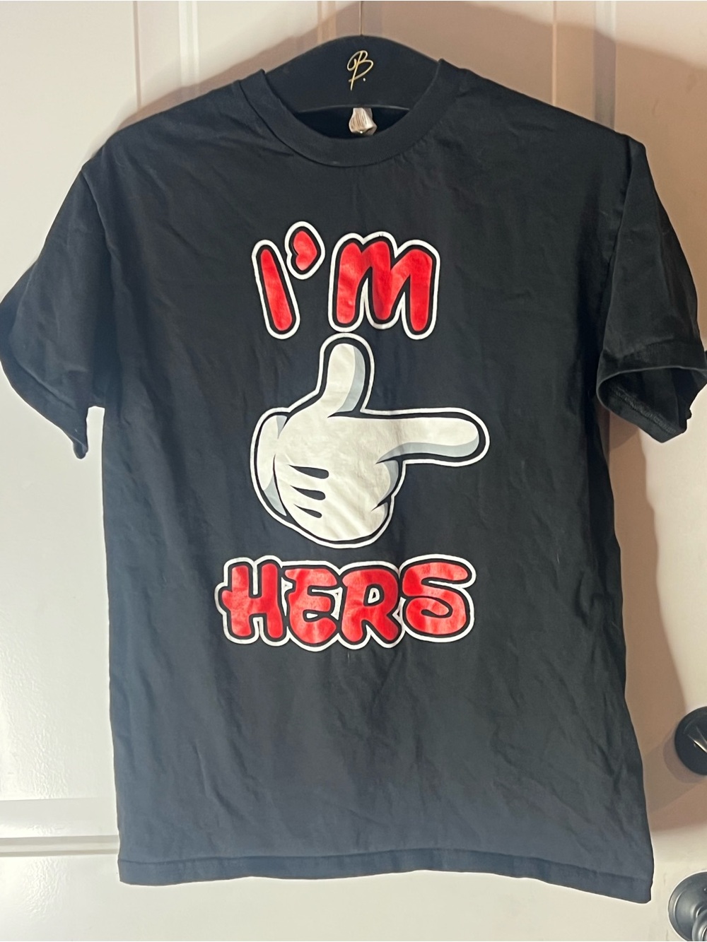 I’m Hers Mickey Glove Medium Shirt T-shirt Disney Vacation Shirts Disney Adults